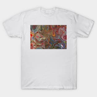 Colorful abstract liquid color background T-Shirt